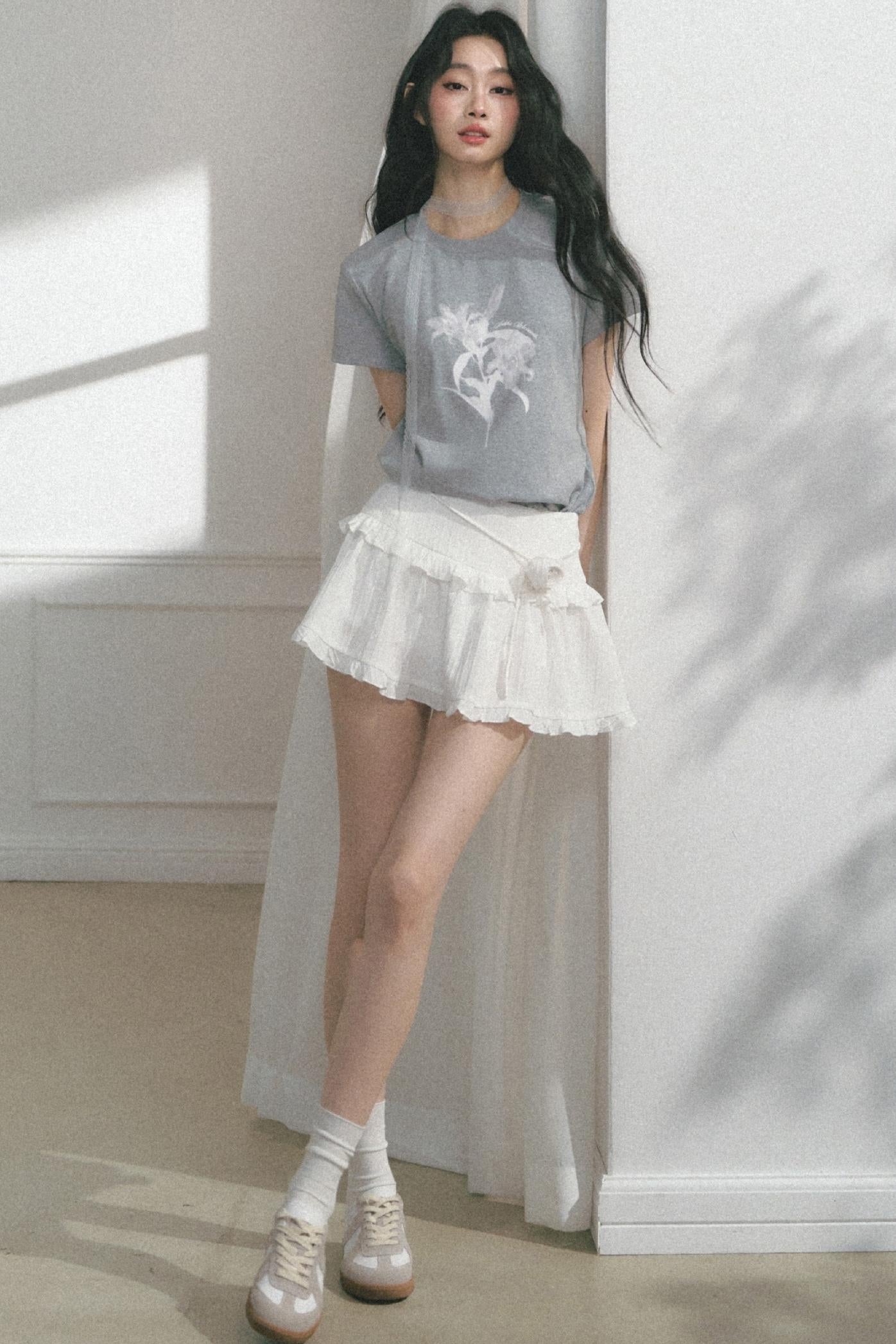 Floral Print Summer Short Sleeve Top