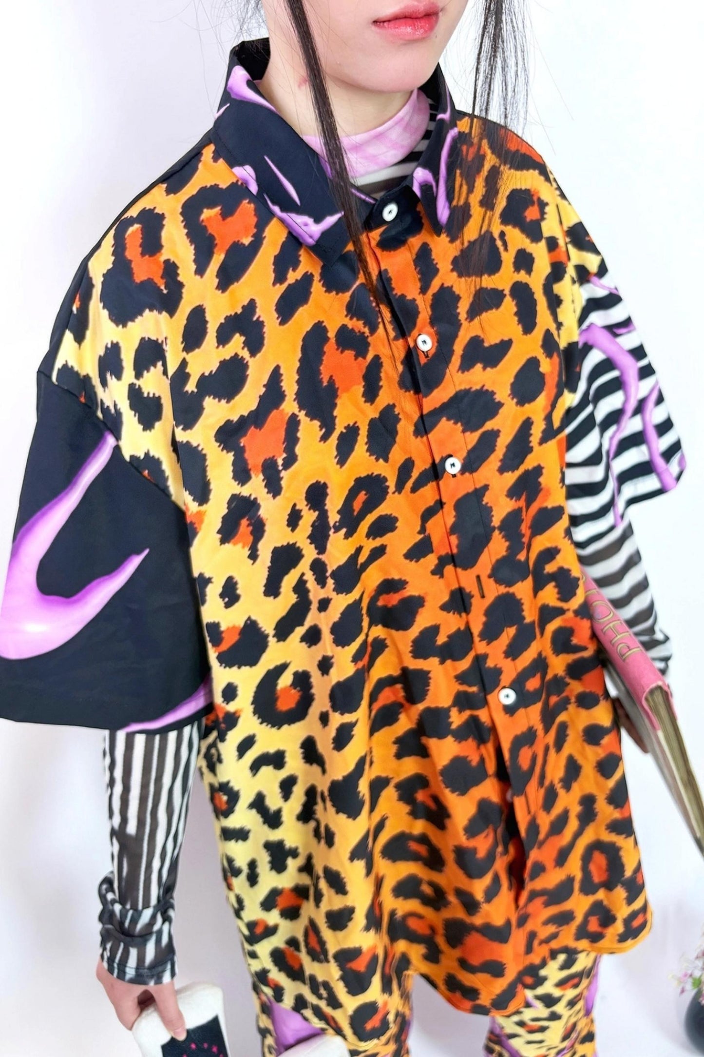 Leopard Gal Short-Sleeved Shirt