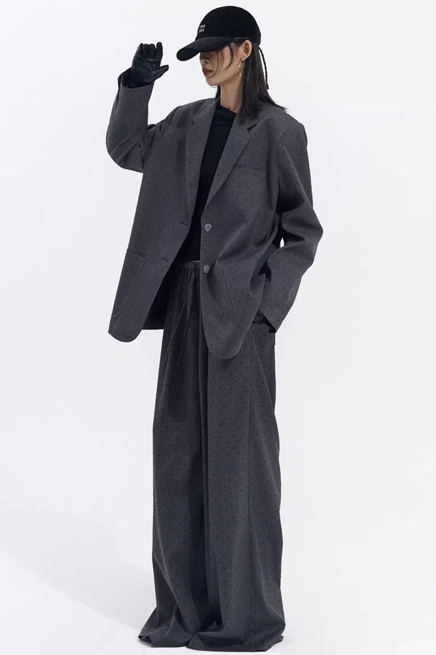 Retro Polka Dot Winter Jacket