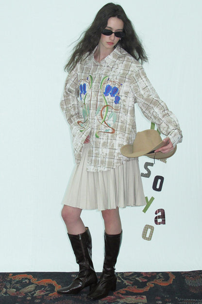 Cotton Print Tie-Dye Shirt