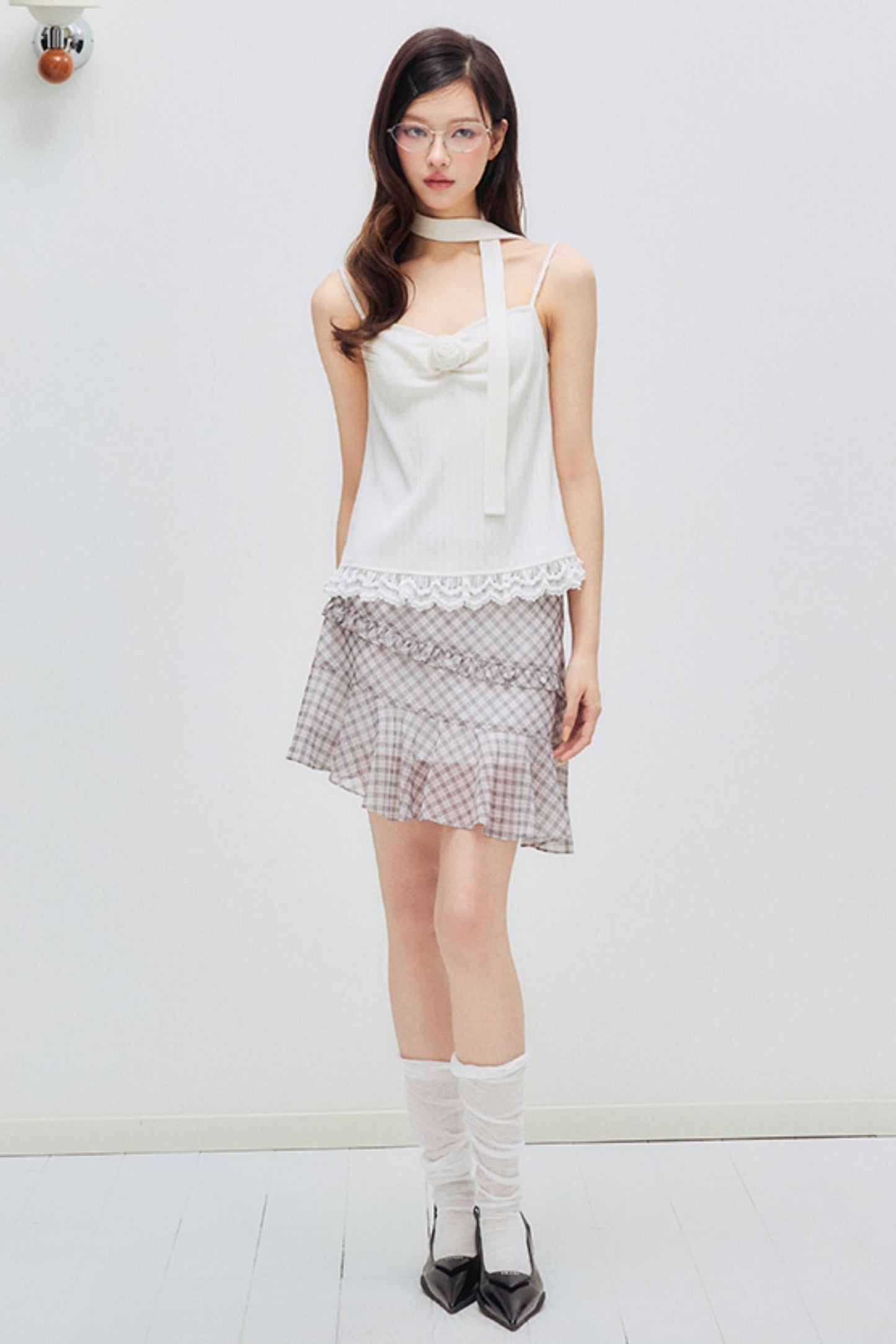 Unregelmäßiger, flauschiger Chiffon-Rüschenrock - 60% Rabatt!