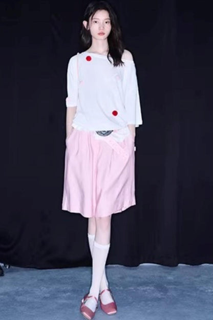 Cotton Linen Bermuda Shorts