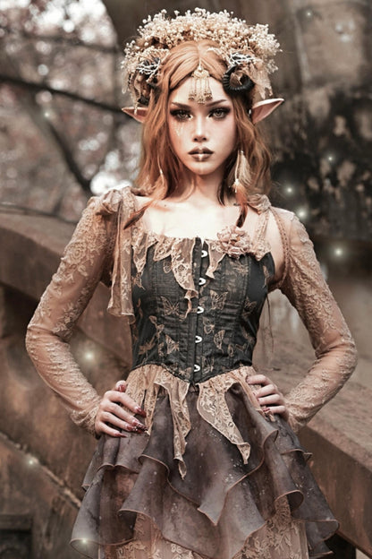 Withered Leaves Gothic Lace Outer