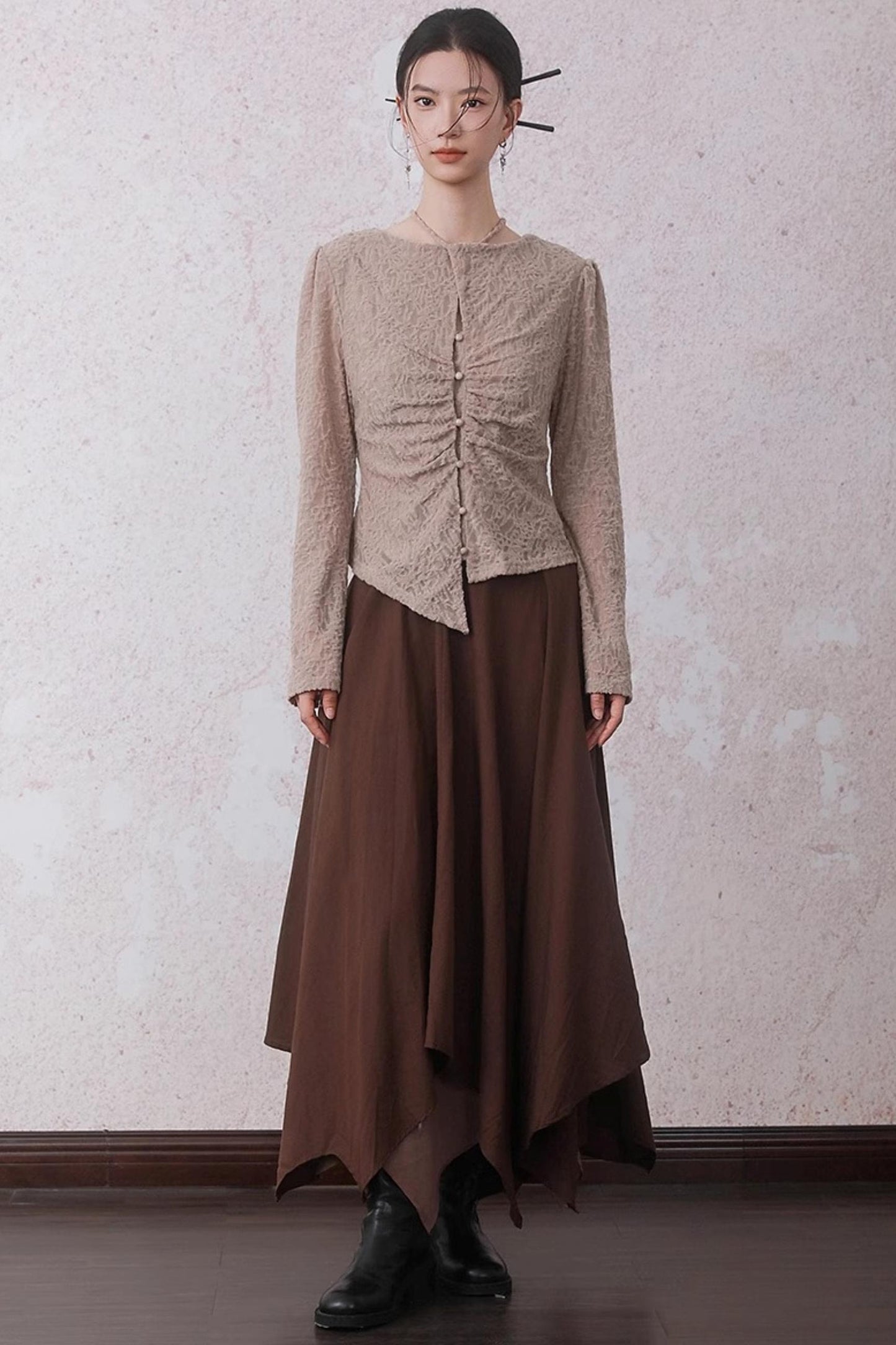 Strap Texture T-Shirt