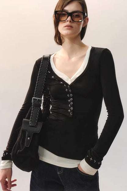 Star Rays Knit Top