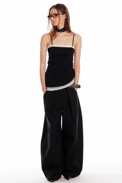 Pleated Lace Camisole