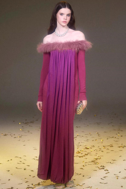 레트로 오프숄더 바디콘 원피스