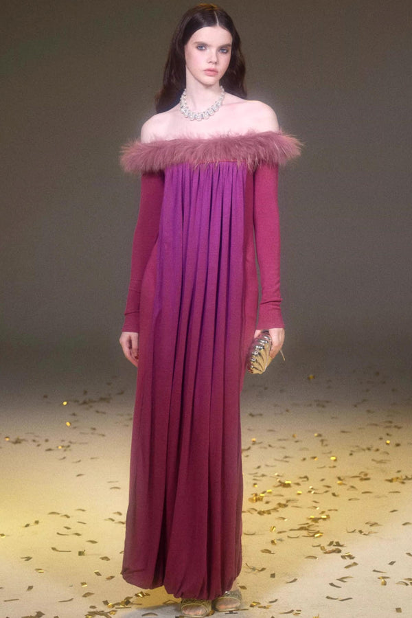 Retro Off-Shoulder Bodycon Dress