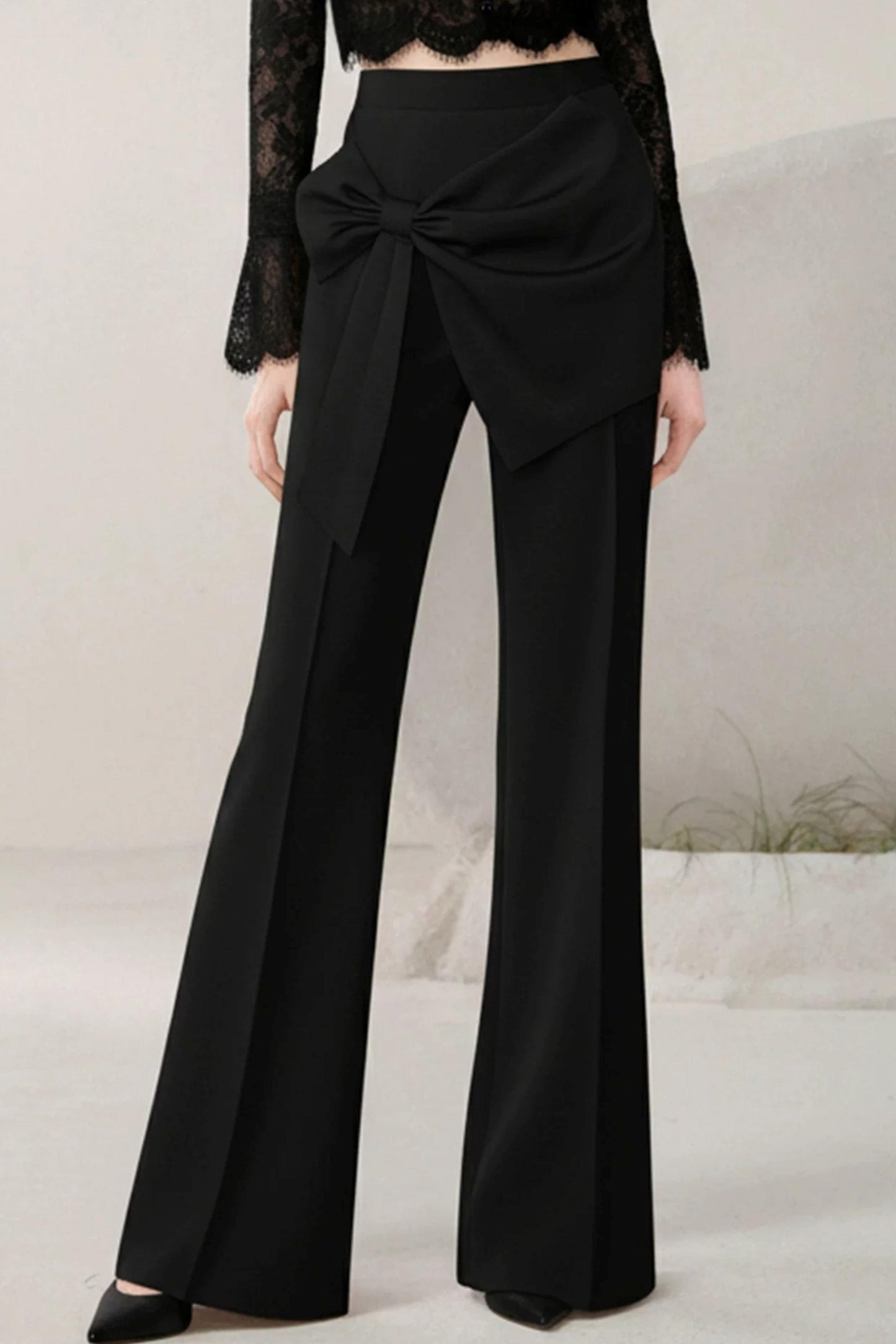 Elegant Black Suit Pants Set-Up