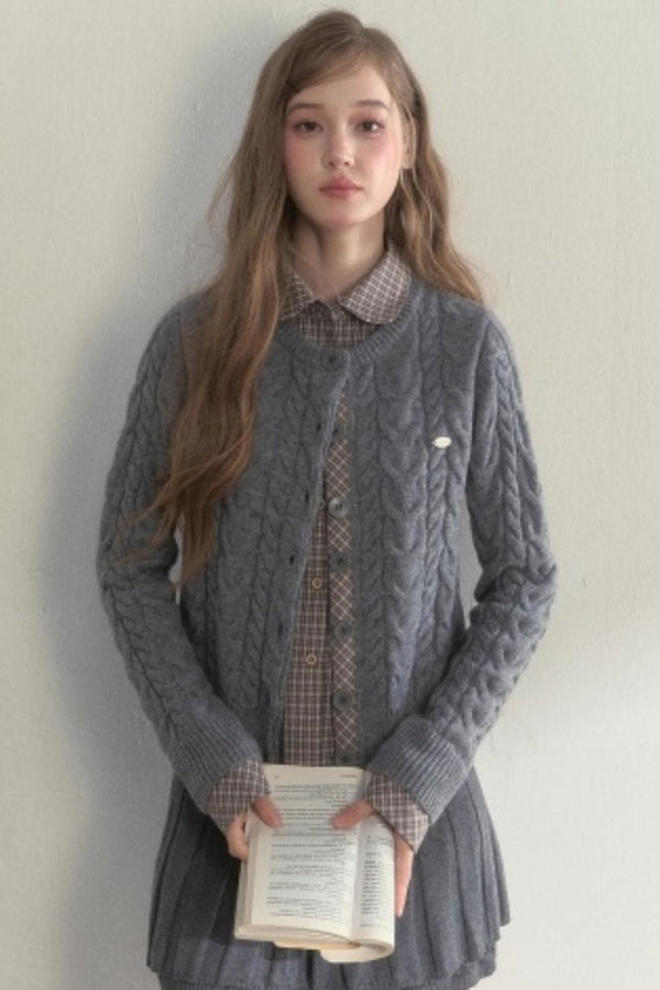 Fake Two Piece Woolen Knit Sweater