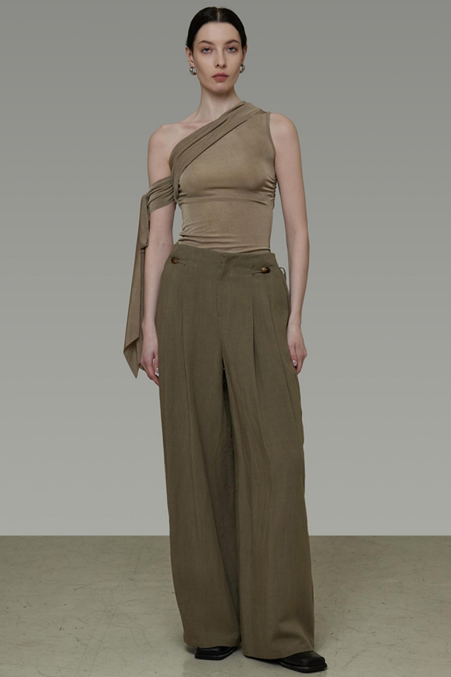 Bean Green Slim Knit Top