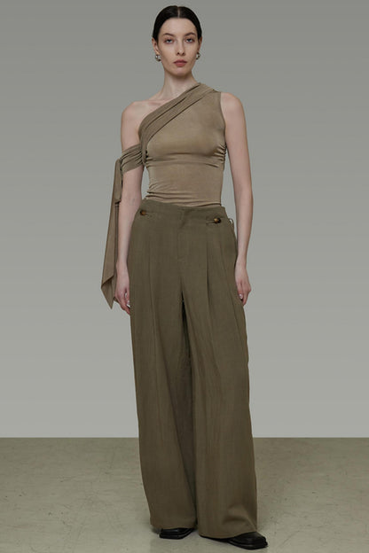 Bean Green Slim Knit Top