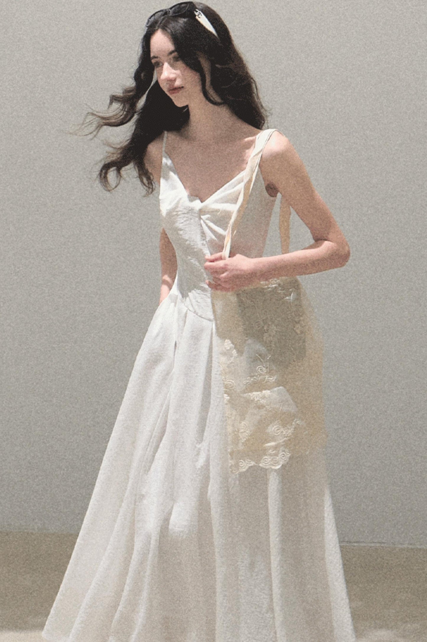 Vintage Ice Linen Camisole Dress