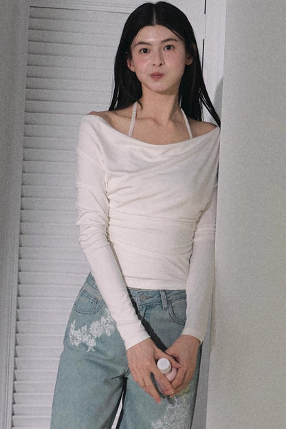 Swing Collar Knit Top