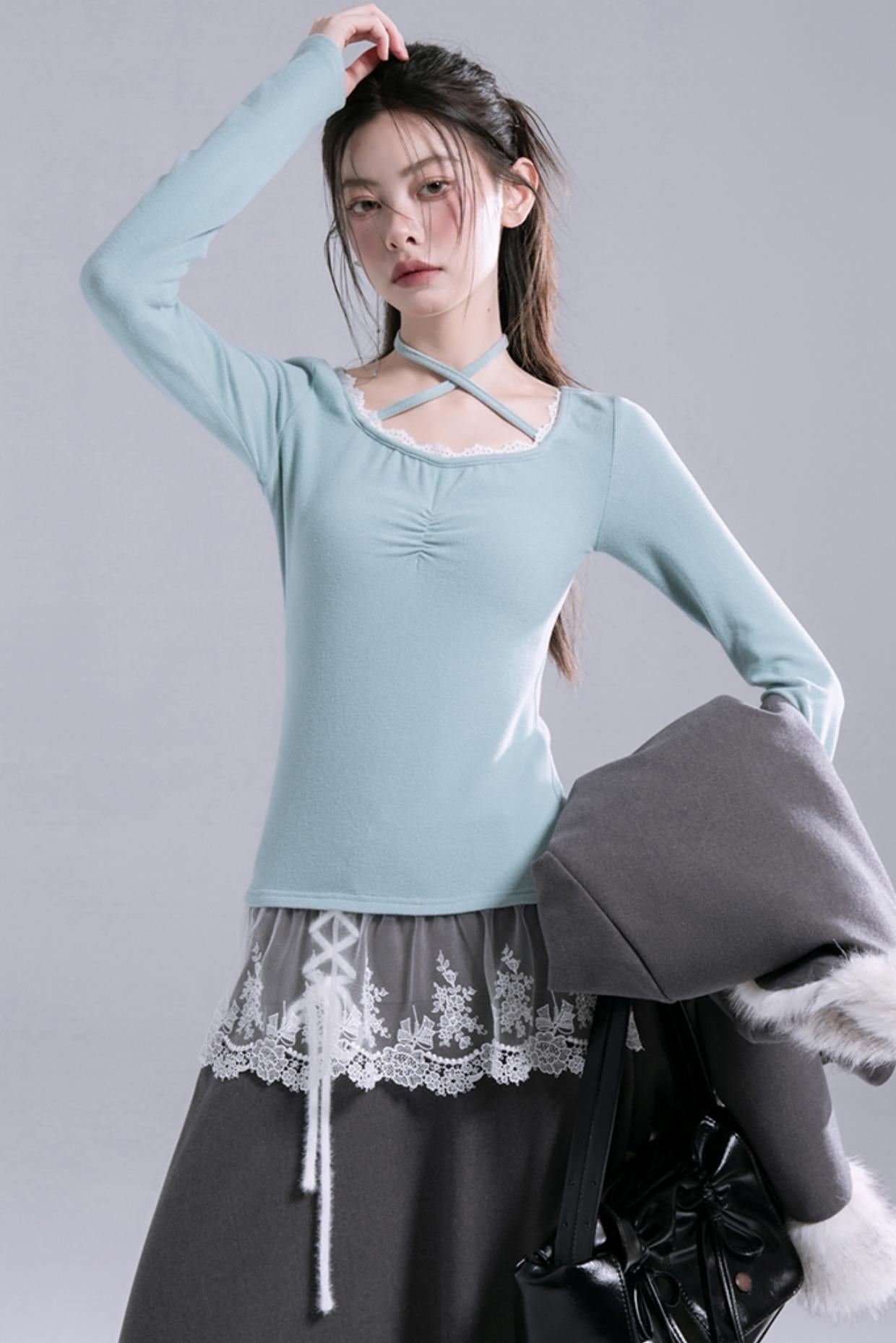 Morning Mist Ballet Layer Top