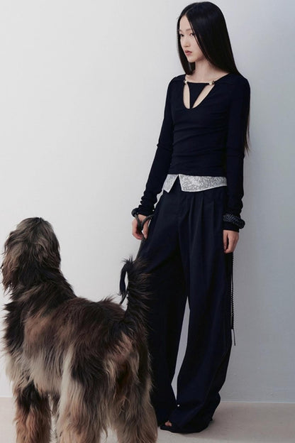 Sheer Silhouette Top