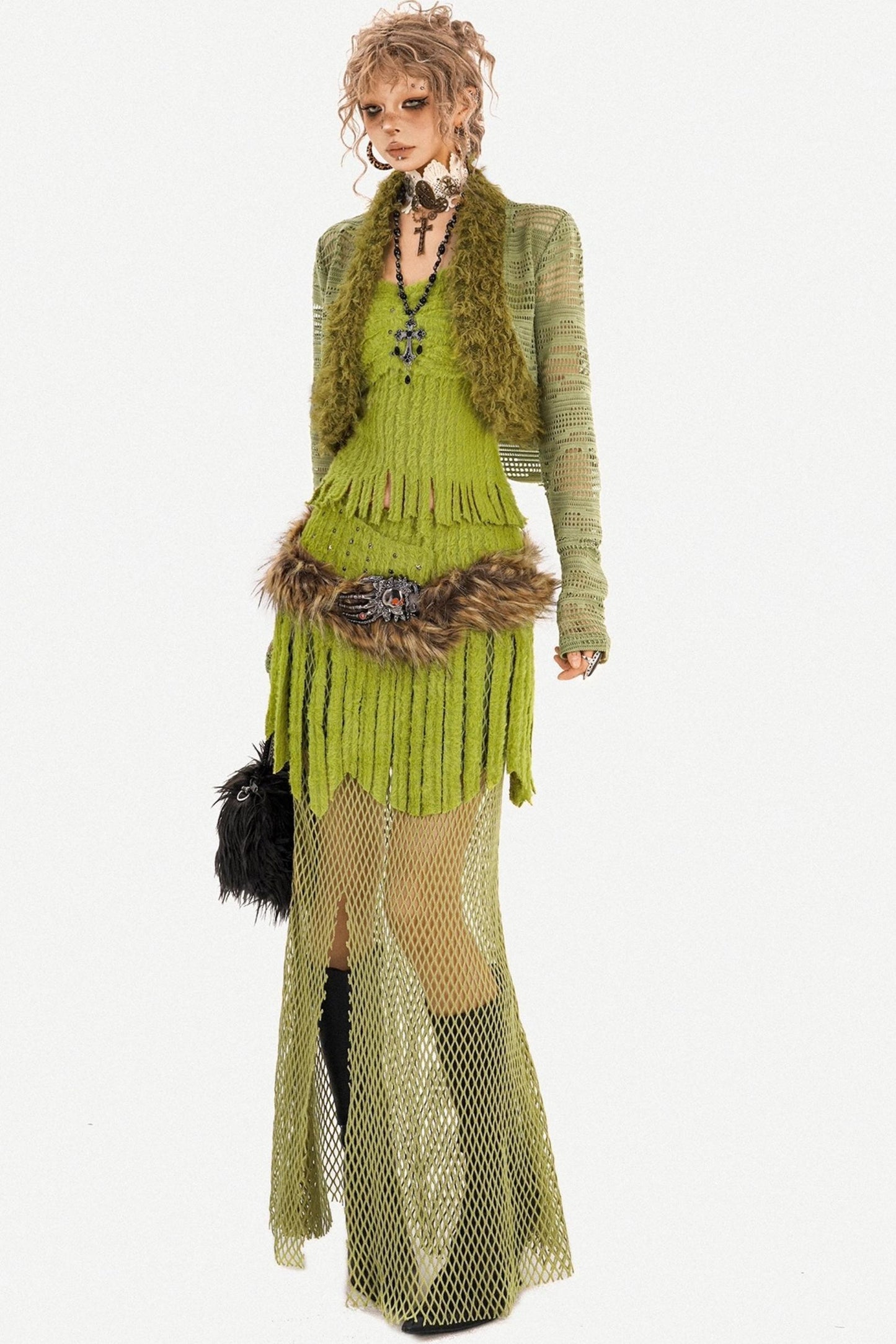 Plush Mesh Skirt Set-Up