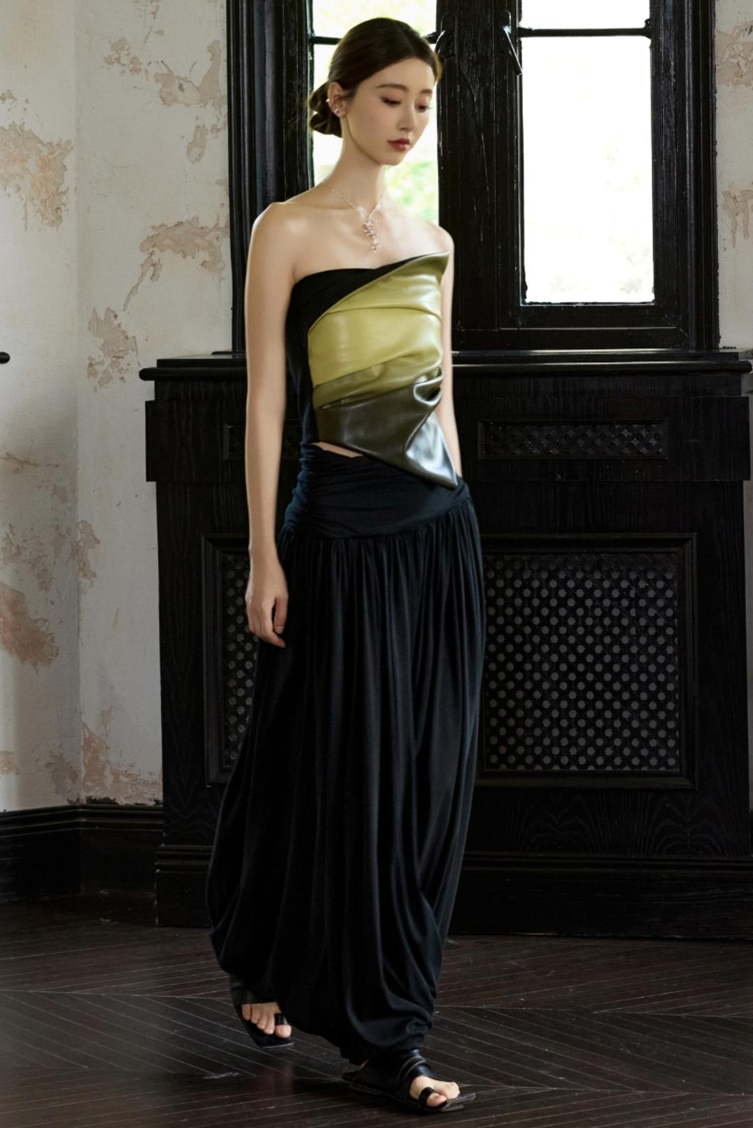 Moonlit Black Knit Skirt