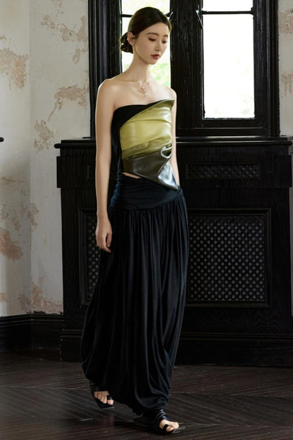 Moonlit Black Knit Skirt