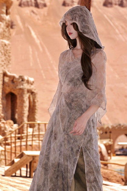 Flowing Lace Sunscreen Cover-up Top