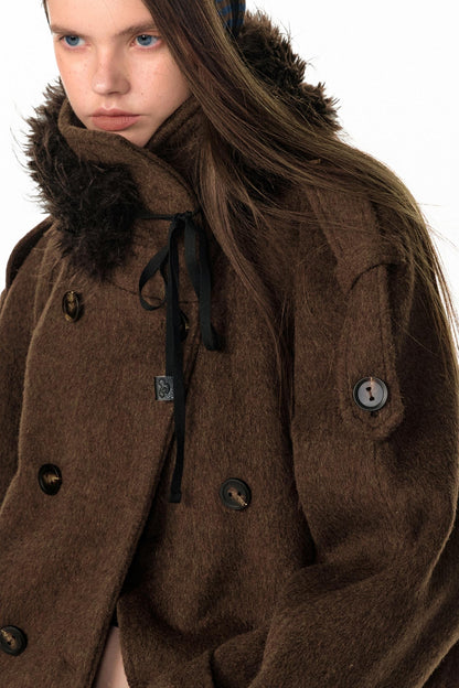 Faux Fur Collar Scarf