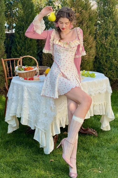 SeLace Rose Cardigan Dress Set-Up