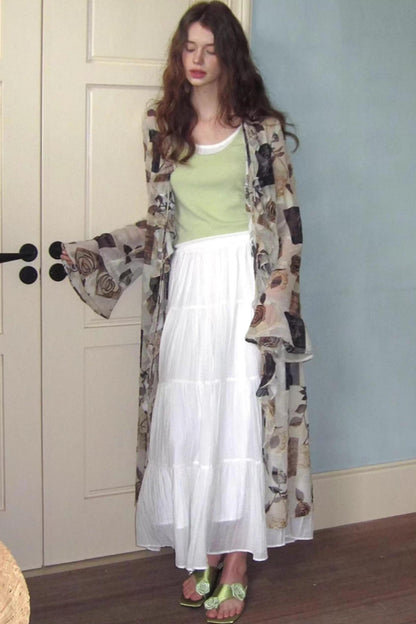 Summer Lace Long Cardigan