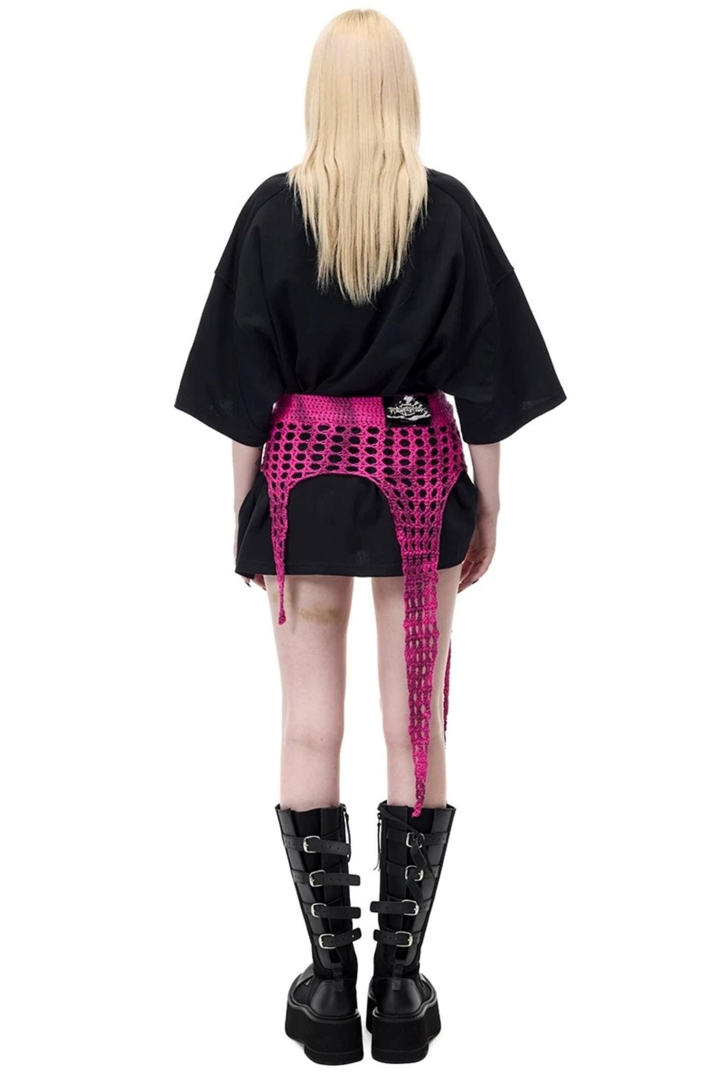 Millennium Star Embroidered Knit Skirt