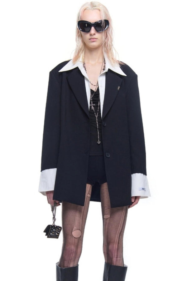 Modern Patchwork Tailored Blazer