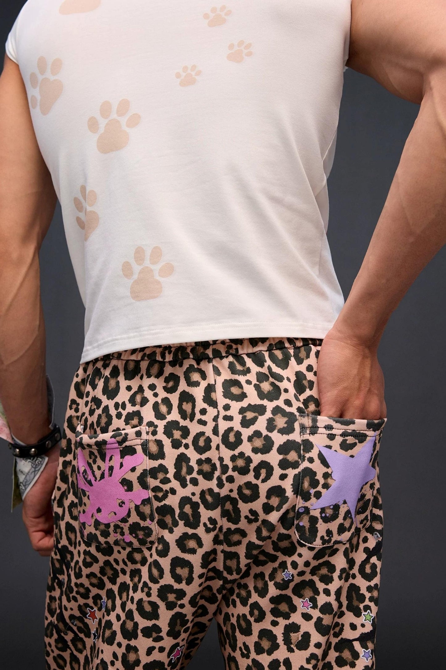 Sweatpants mit Leopardenmuster