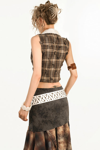 Lace Sleeveless Blouse