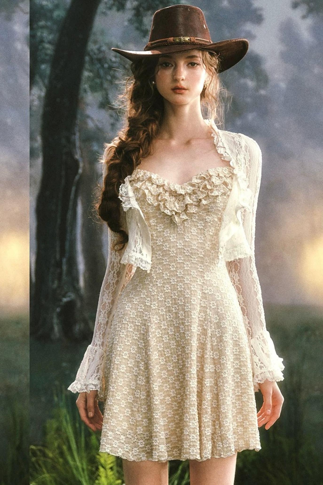 Temple Adventure Lace Dress Set-Up