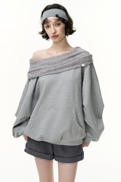 Loose Hooded Sweatshirt