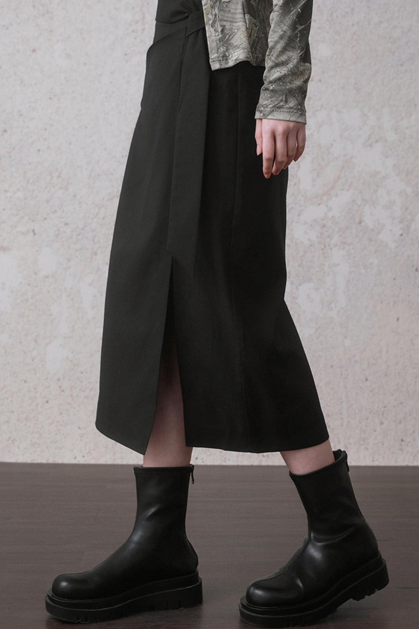 College Style Dark Design Skirt