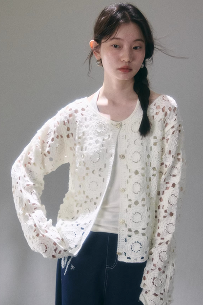 Floral Dream Häkeljacke