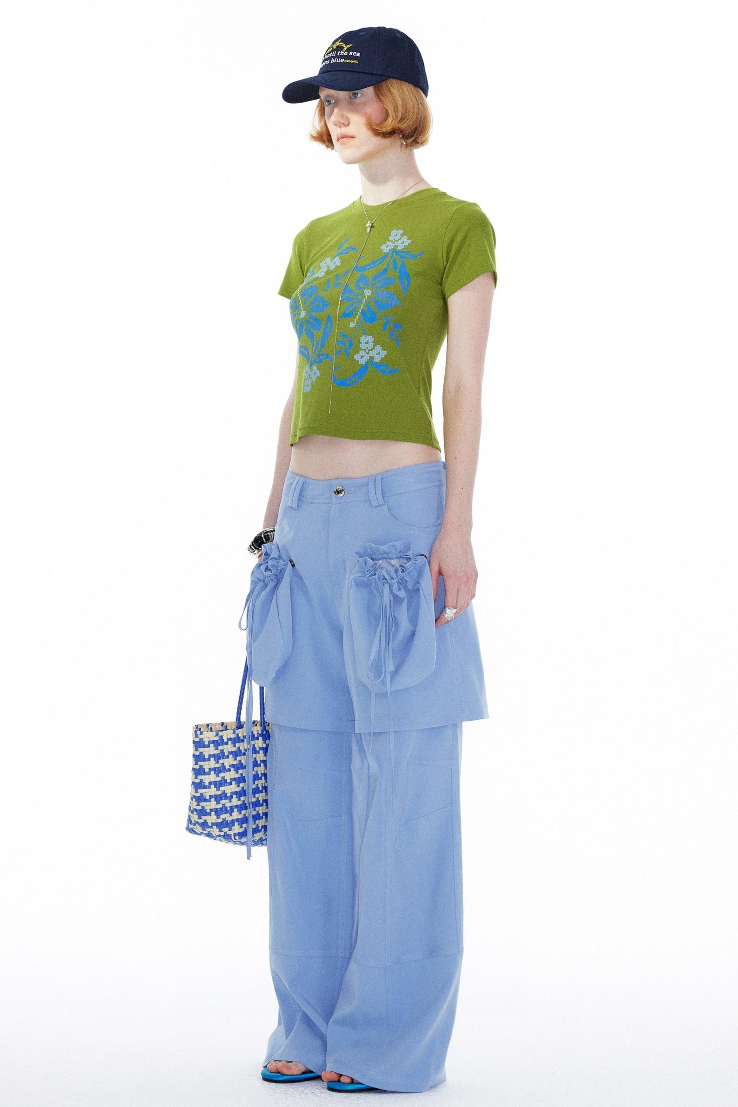 Sky Blue Straight Leg Pants