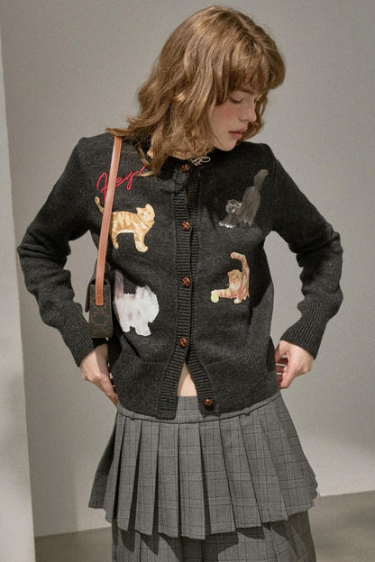 Sweet Kitten Knit Cardigan