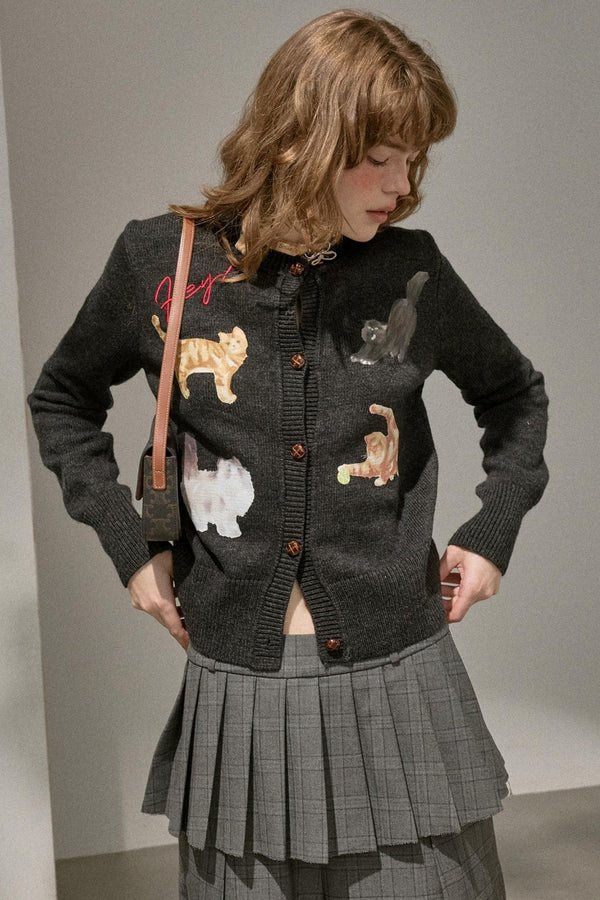 Sweet Kitten Knit Cardigan