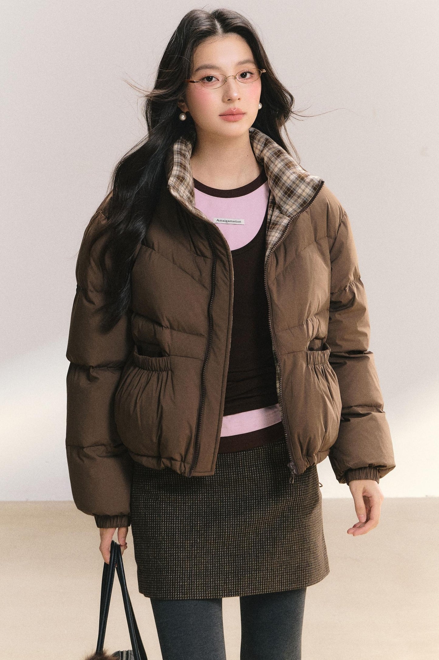 Plaid Frosting Cotton Jacket