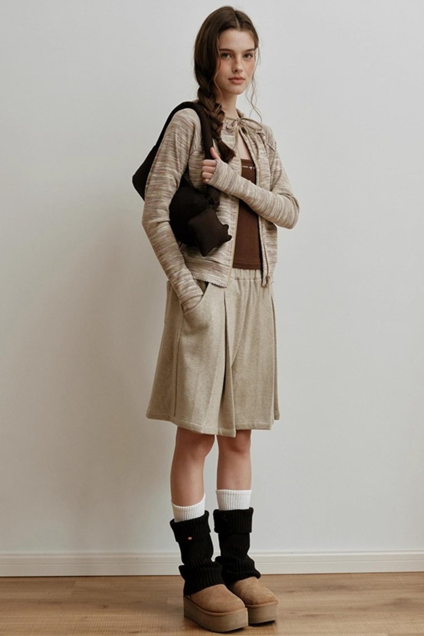 Yarn-Dyed Wool Bermuda Shorts