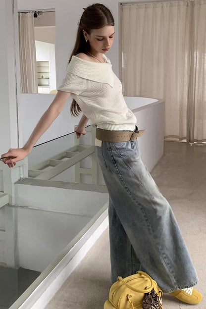 Stardust Color Distress Denim Pants