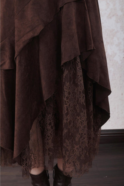 Layered Lace Paneled Sundress