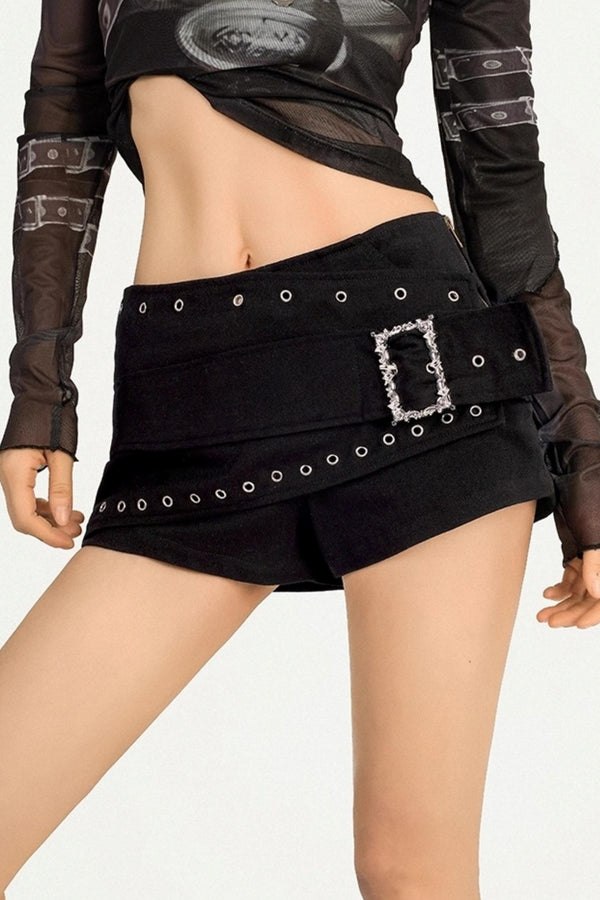 Ultra Punk Hot Black Shorts