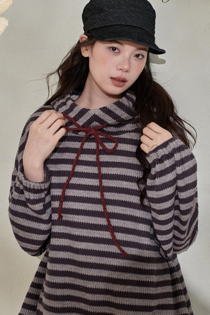 Artist-Created Striped Knit Dress