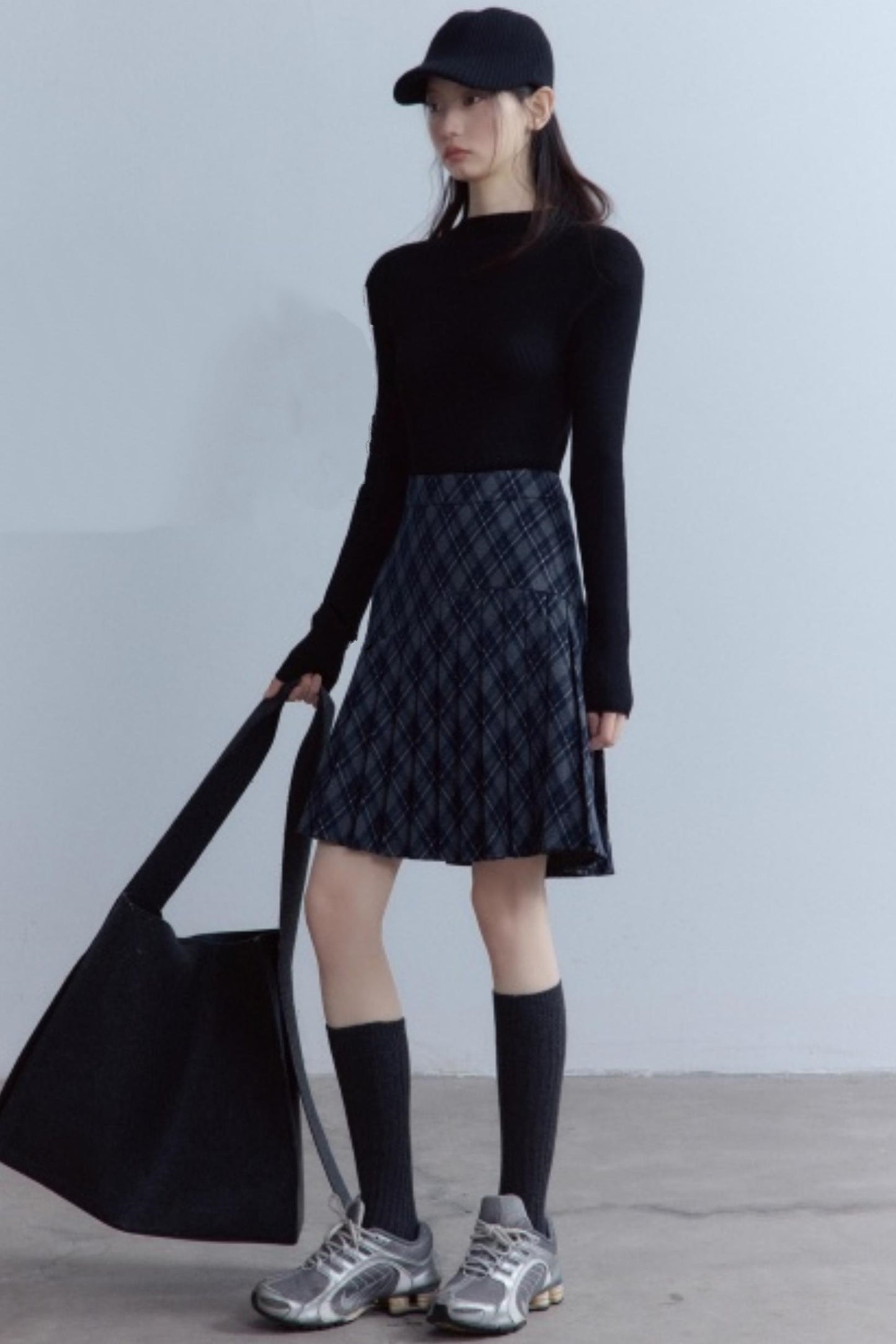 Versatile Scottish Plaid Pleated Skirt