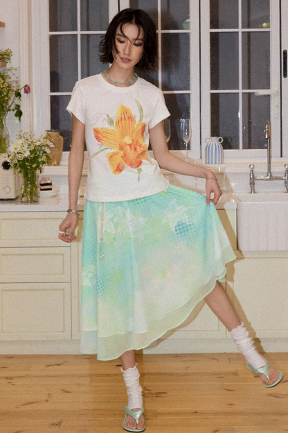 Mint Dreamland Gradient Skirt