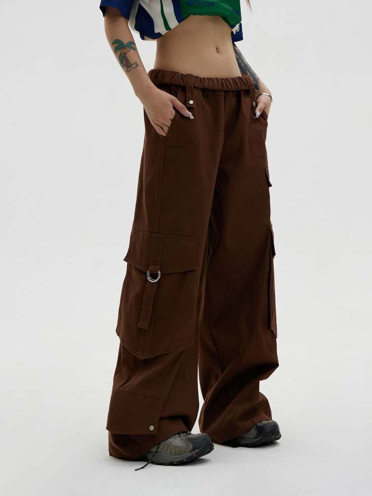 Multi Pocket American Retro Cargo Pants