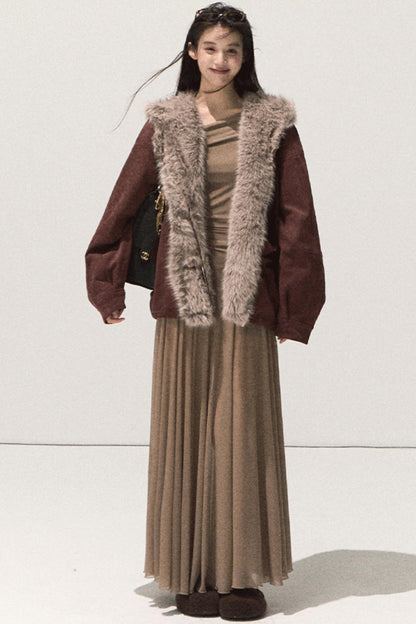 Soft Mist Shoulder Waist Dress