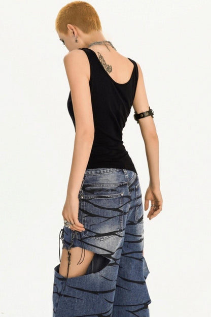 Summer Punk Style Vest