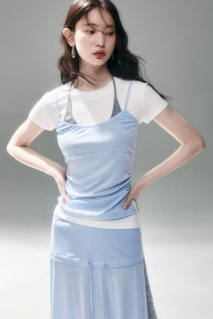 텐셀 레이어드 캐미솔 셋업